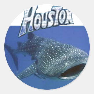 ホエールシャーク子供名をステッカーに ラウンドシール