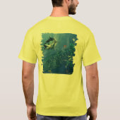 ホエールシャーク深いブルーTシャツ Tシャツ (裏面)