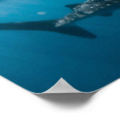 ホエールシャーク自然写真海中世界 ポスター (角)