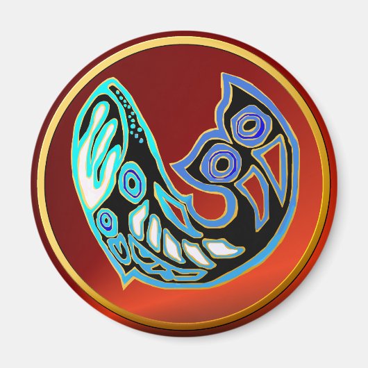 ホエールシンボル磁石 マグネット (正面)