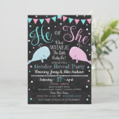 ホエールジェンダーリビールパーティの招待状 招待状 (スタンド正面)