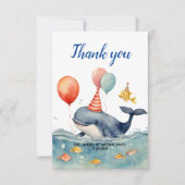 ホエールスプラッシュボーイズ誕生日ありがとう サンキューカード (正面)