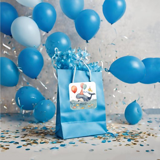 ホエールスプラッシュボーイズ誕生日ありがとう スクエアシール