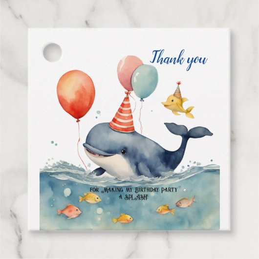 ホエールスプラッシュボーイズ誕生日ありがとう フェイバータグ (正面)