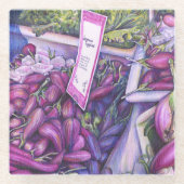 ホエールスープにウェルウィスク ガラスコースター (正面)