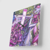 ホエールスープにウェルウィスク スクエア壁時計 (傾斜)