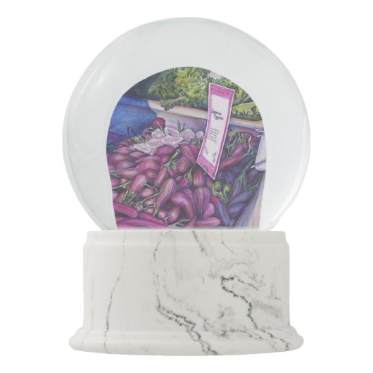 ホエールスープにウェルウィスク スノーグローブ (正面)