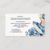 ホエールゼリーフィッシュ海の哺乳類ブルーオレンジシック エンクロージャーカード (裏面)