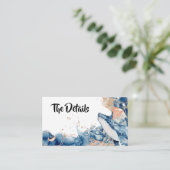 ホエールゼリーフィッシュ海の哺乳類ブルーオレンジシック エンクロージャーカード (スタンド正面)