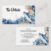 ホエールゼリーフィッシュ海の哺乳類ブルーオレンジシック エンクロージャーカード (正面/裏面)