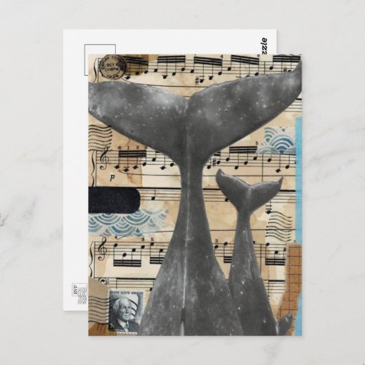 ホエールソング – 専用はがき ポストカード (正面/裏面)