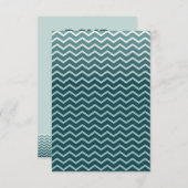 ホエールテールウェディングRSVP 出欠カード (正面/裏面)