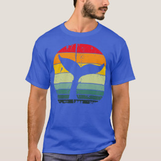 ホエールテールオルカファミリーヴィンテージレトロキラークジラ Tシャツ