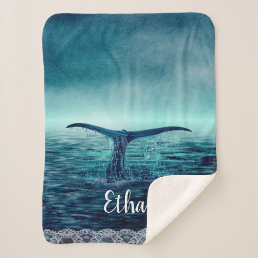 ホエールテールオーバー海カスタム シェルパブランケット (正面)