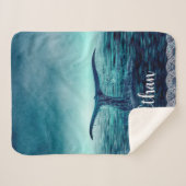 ホエールテールオーバー海カスタム シェルパブランケット (正面(横))