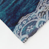 ホエールテールオーバー海カスタム フリースブランケット (角)