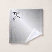 ホエールテールシルバー バスタオルセット (ウォッシュタオル)