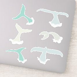 ホエールテールブルーグレー海野生生物パック シール