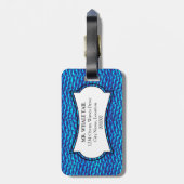 ホエールテール海波日が差すこと パーソナライズされた ラゲッジタグ (裏面縦)