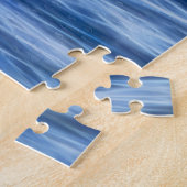 ホエールテール船の青い海水平線 ジグソーパズル (側面)