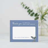 ホエールテール赤ちゃんシャワー サンキューカード (スタンド正面)