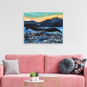 ホエールテール キャンバスプリント (インサイチュ (リビング))