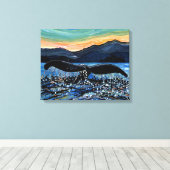 ホエールテール キャンバスプリント (インサイチュ (ウッドフロア))