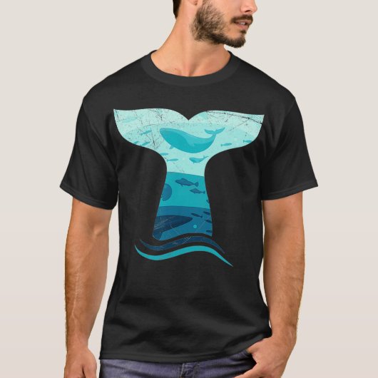 ホエールテールin波オルカ海T Tシャツ (正面)