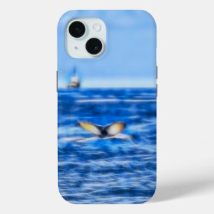 ホエールテ航海のイルシップ青海 iPhone 15ケース