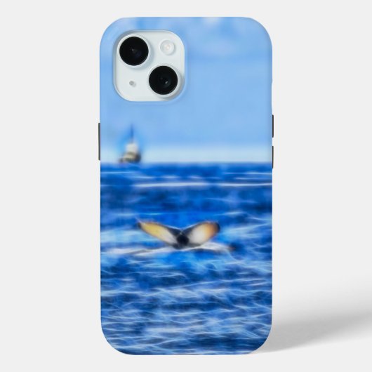 ホエールテ航海のイルシップ青海 Case-Mate iPhoneケース (裏面)