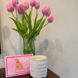 ホエールハローザゴールデンドッググリーティングカード サンキューカード