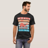 ホエールハローザッおもしろいプ – ウィティホエール恋人 Tシャツ (正面フル)