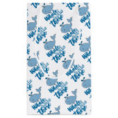 ホエールハローホエールマンガートキュートベビーホエールデ スモールペーパーバッグ (裏面)