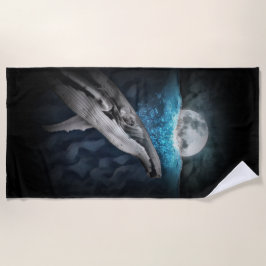 ホエールバイムーンライト ビーチタオル