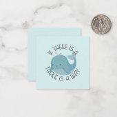 ホエールパもしン:鯨がある、方法がある ノートカード (正面/裏面インサイチュ)