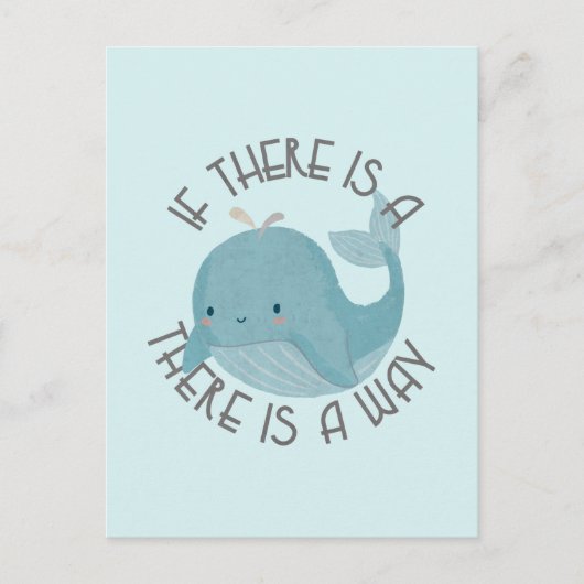 ホエールパもしン:鯨がある、方法がある ポストカード (正面)