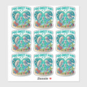 ホエールファミリー「ポッド・スウィート・ポッド」 シール (シート)