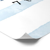 ホエールファースト誕生日マイルストーン誕生日 ポスター (角)