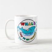 ホエールブルーバブルザッククジラ コーヒーマグカップ (左)