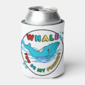 ホエールブルーバブルザッククジラ 缶クーラー (缶正面)