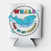 ホエールブルーバブルザッククジラ 缶クーラー (正面)