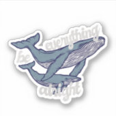 ホエールプン:クジラは大丈夫 シール (正面)