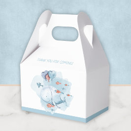 ホエールベイビーシャワーありがとう フェイバーボックス