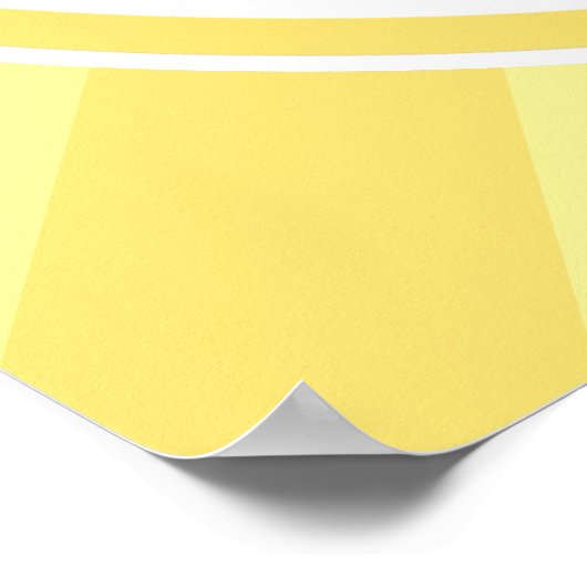 ホエールベビーシャワーようこそネイビーブルーとイエロー ポスター (角)