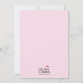 ホエールベビー&ママピンク招待状 招待状 (裏面)