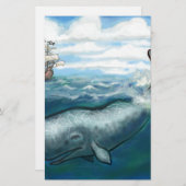 ホエールホー 便箋 (正面/裏面)