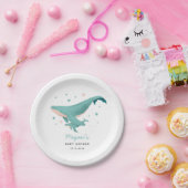 ホエールボーイ・ベビーシャワー ペーパープレート (パーティー)