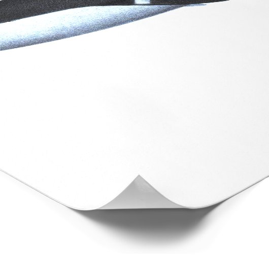 ホエールポスタープリント#16航海のホームデコールアート。 ポスター (角)