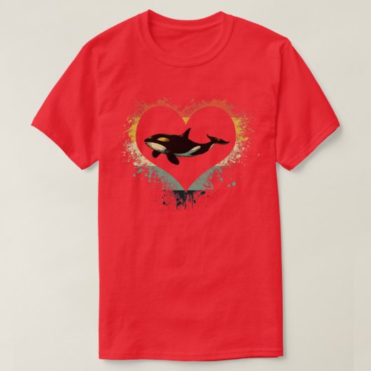 ホエールラバーズオルカ Tシャツ (デザイン正面)
