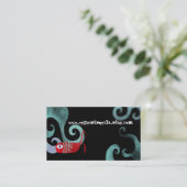 ホエールレッドエレガンスシーウェーブ金ゴールド名刺 名刺 (スタンド正面)